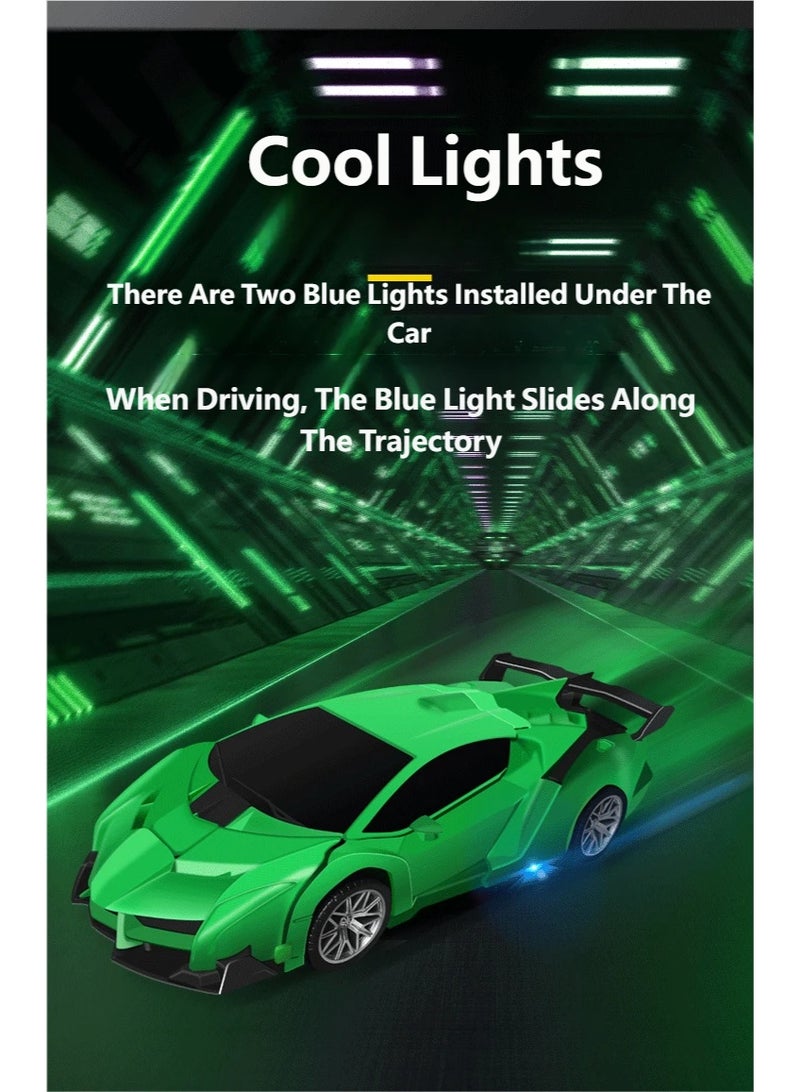 payanwin One-Button Transforming Remote Control Kids' Police Car Model, Rechargeable RC Sports Car, Toy Car for Boys - Image 4